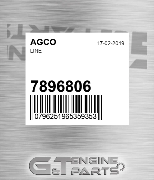 7896806 Line for AGCO