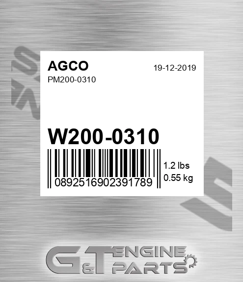 W200-0310 AGCO Pm200-0310