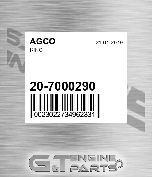 20-7000290 Ring for AGCO