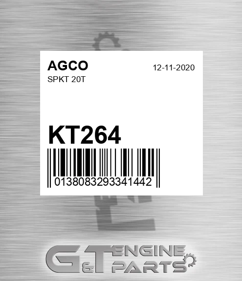 KT264 AGCO Spkt 20t