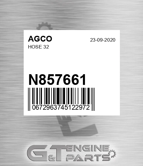 N857661 Hose 32 for AGCO