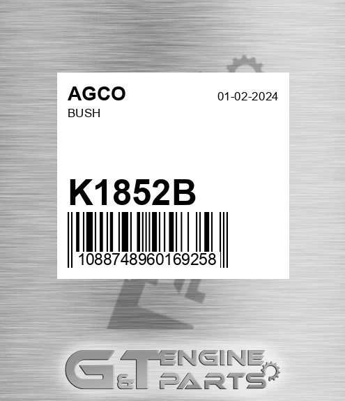 K1852B Bush for AGCO