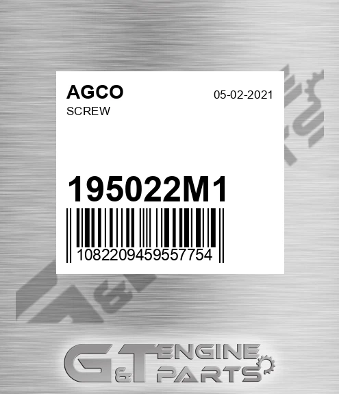 195022M1 Screw for AGCO