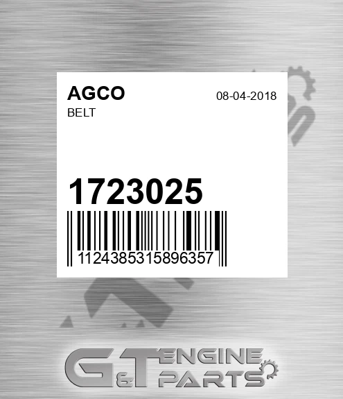 1723025 Belt for AGCO