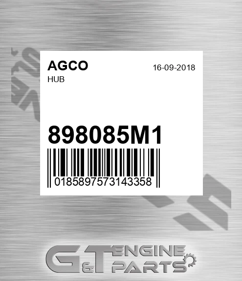 898085M1 AGCO Hub