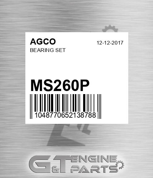MS260P Bearing Set