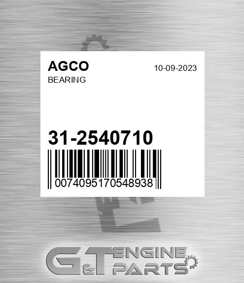 31-2540710 Bearing for AGCO
