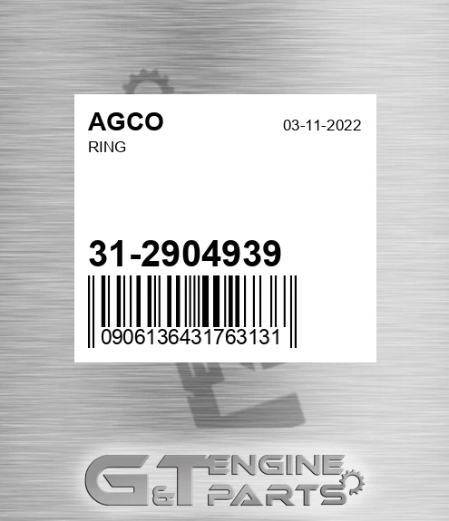 31-2904939 Ring for AGCO