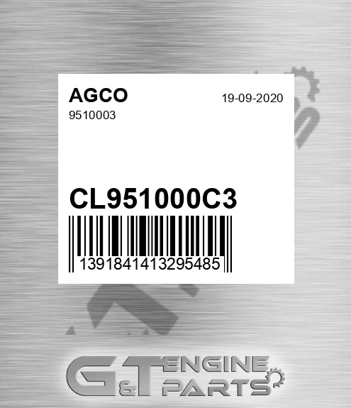 CL951000C3 9510003 for AGCO