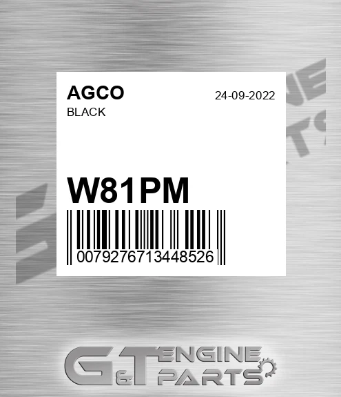 W81PM Black for AGCO
