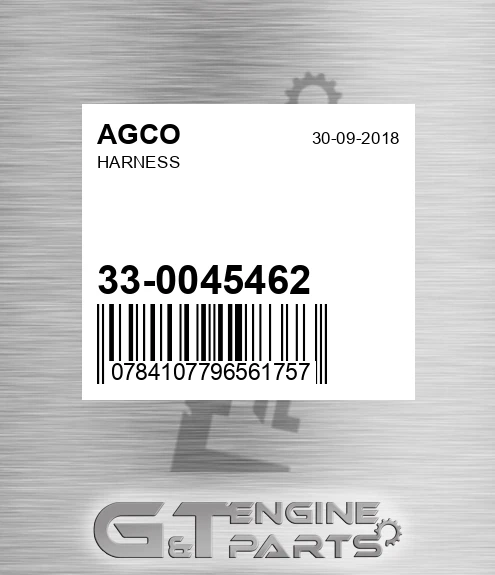 33-0045462 Harness for AGCO