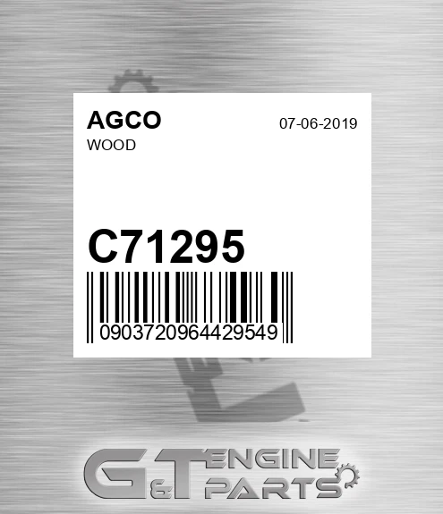 C71295 Wood
