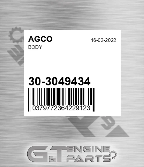 30-3049434 Body for AGCO