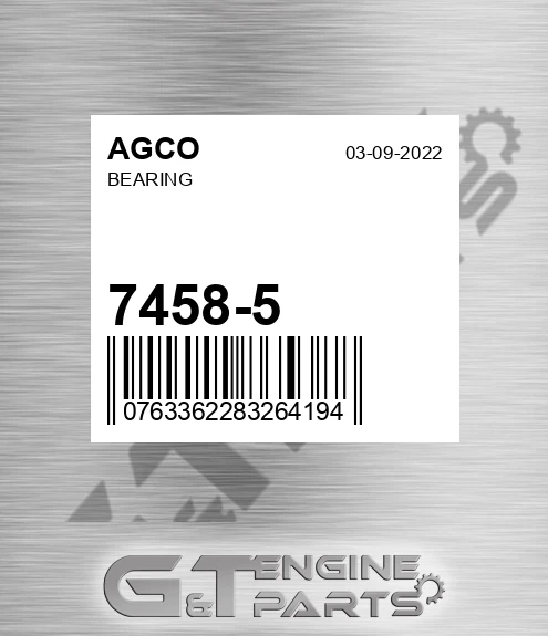 7458-5 Bearing for AGCO