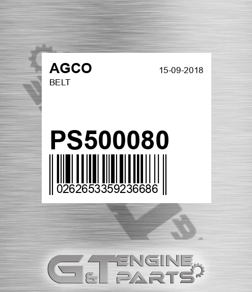 PS500080 AGCO Belt
