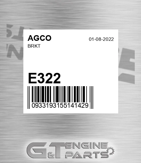E322 AGCO Brkt