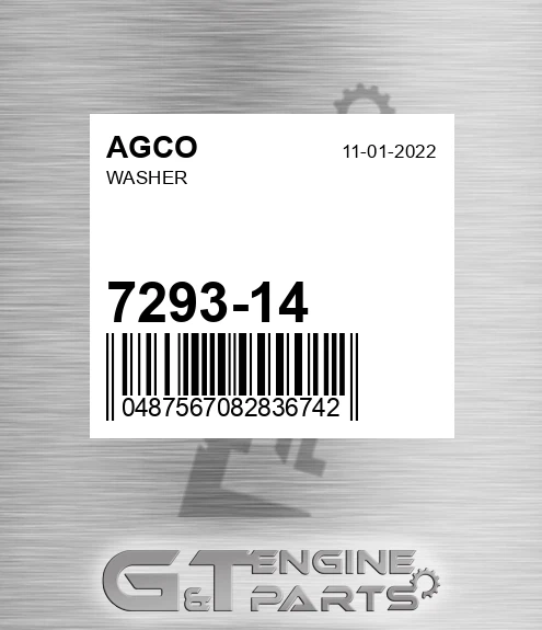 7293-14 Washer for AGCO