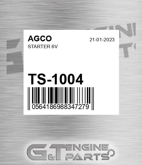 TS-1004 Starter 6v