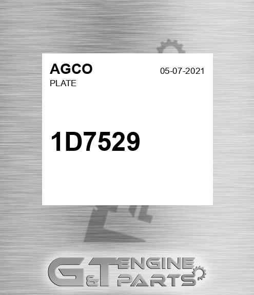 1D7529 AGCO Plate