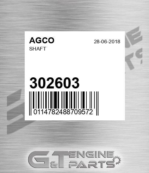 302603 Shaft for AGCO