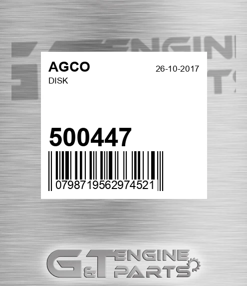 500447 AGCO Disk