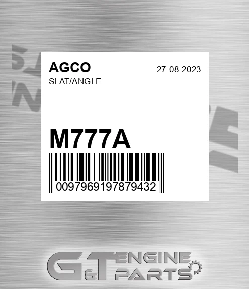 M777A Slat/angle for AGCO
