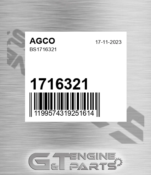1716321 Bs for AGCO