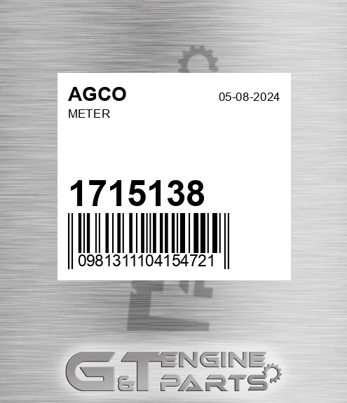 1715138 Meter for AGCO