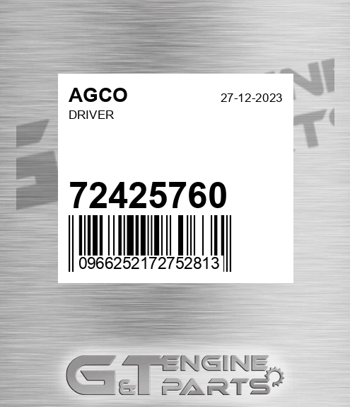 72425760 AGCO Driver