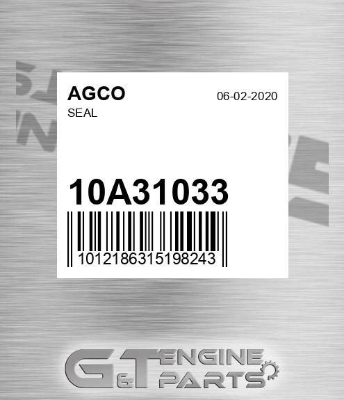 10A31033 Seal for AGCO