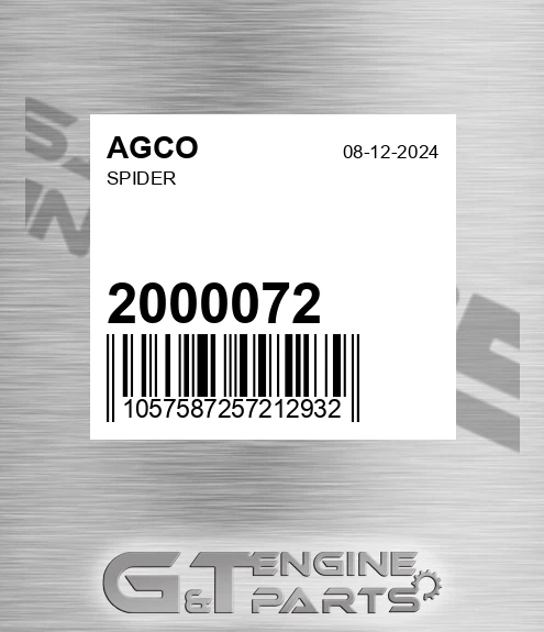 2000072 Spider for AGCO