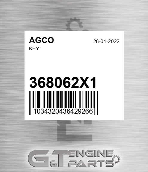 368062X1 AGCO Key