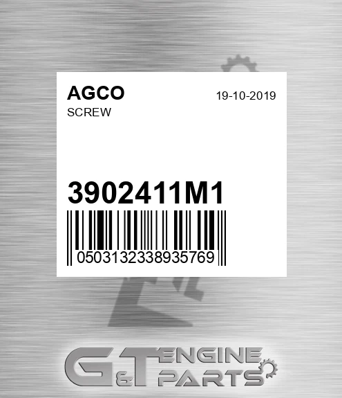3902411M1 AGCO Screw