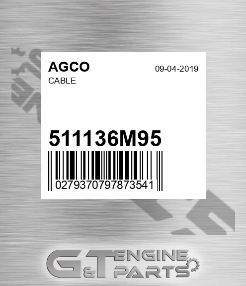 511136M95 Cable for AGCO