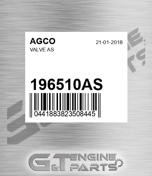 196510AS Valve As for AGCO