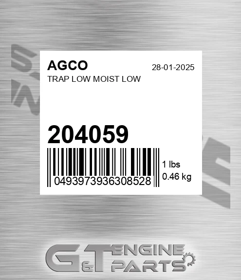 204059 AGCO Trap Low Moist Low