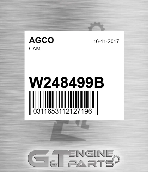 W248499B Cam for AGCO