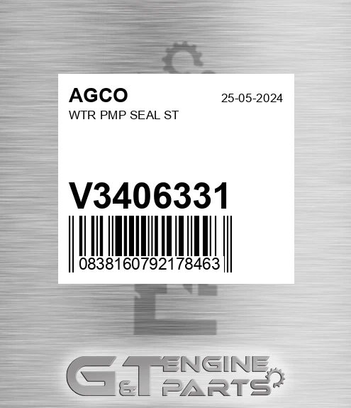V3406331 Wtr Pmp Seal St