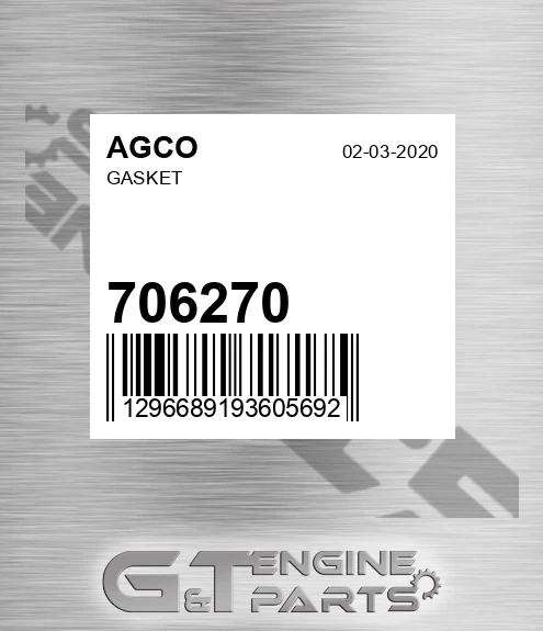 706270 AGCO Gasket