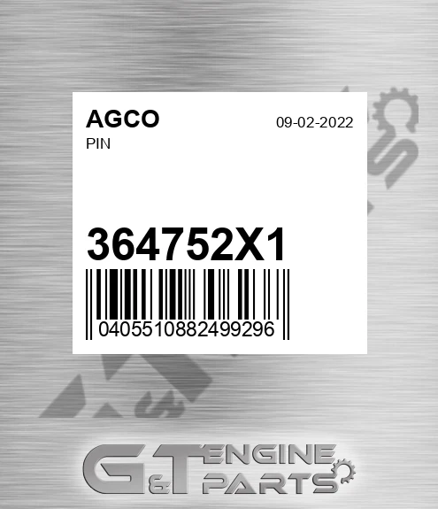 364752X1 Pin for AGCO