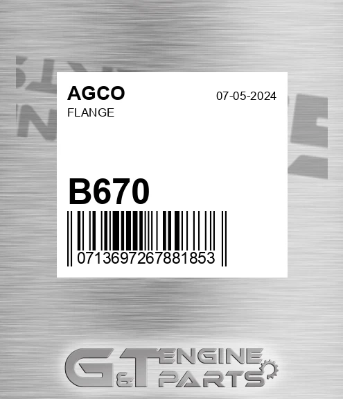 B670 Flange