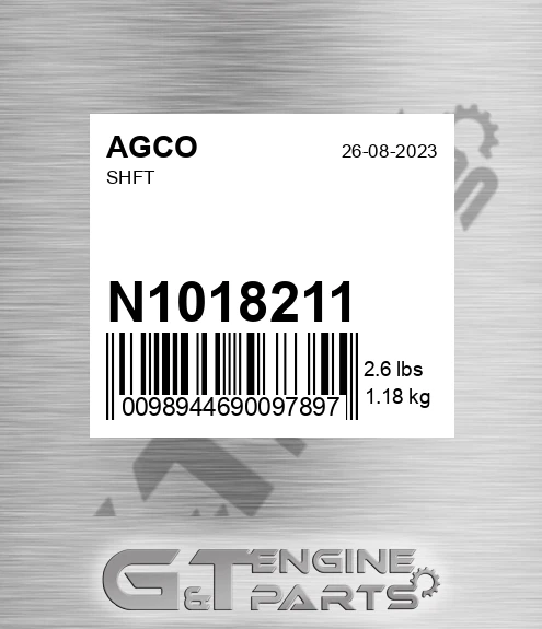 N1018211 AGCO Shft