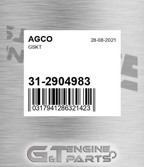 31-2904983 Gskt for AGCO