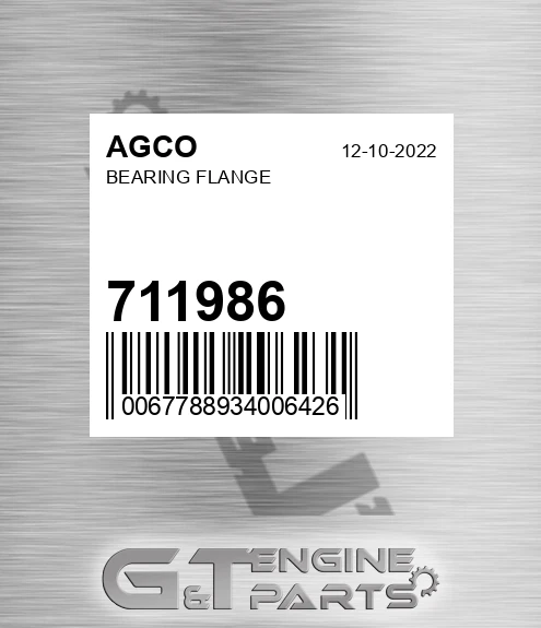 711986 Bearing Flange