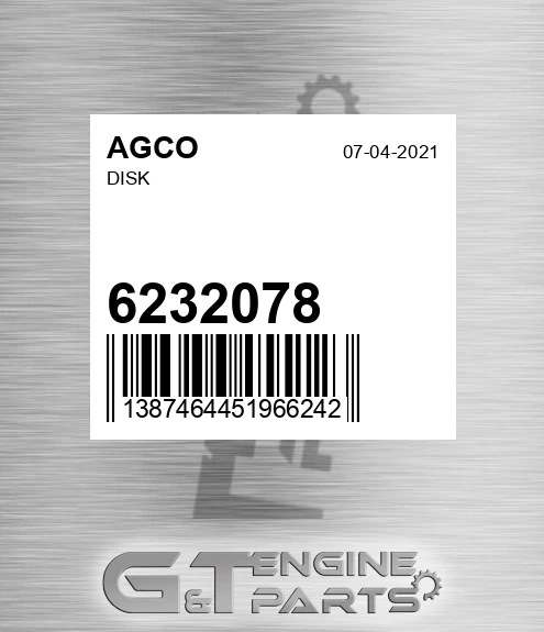 6232078 Disk