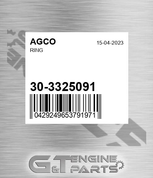 30-3325091 Ring for AGCO
