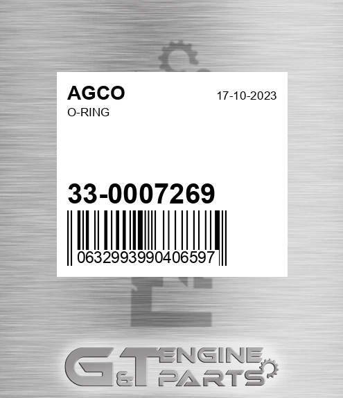 33-0007269 O-ring