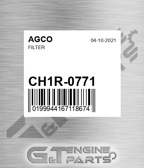 CH1R-0771 Filter for AGCO