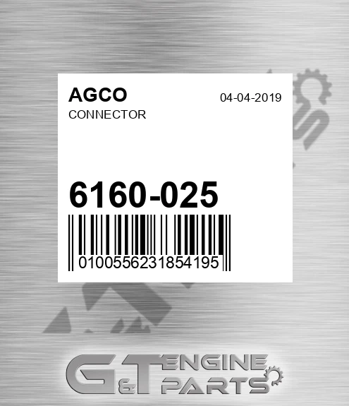 6160-025 Connector for AGCO