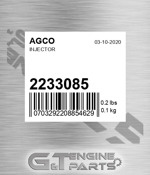 2233085 AGCO Injector